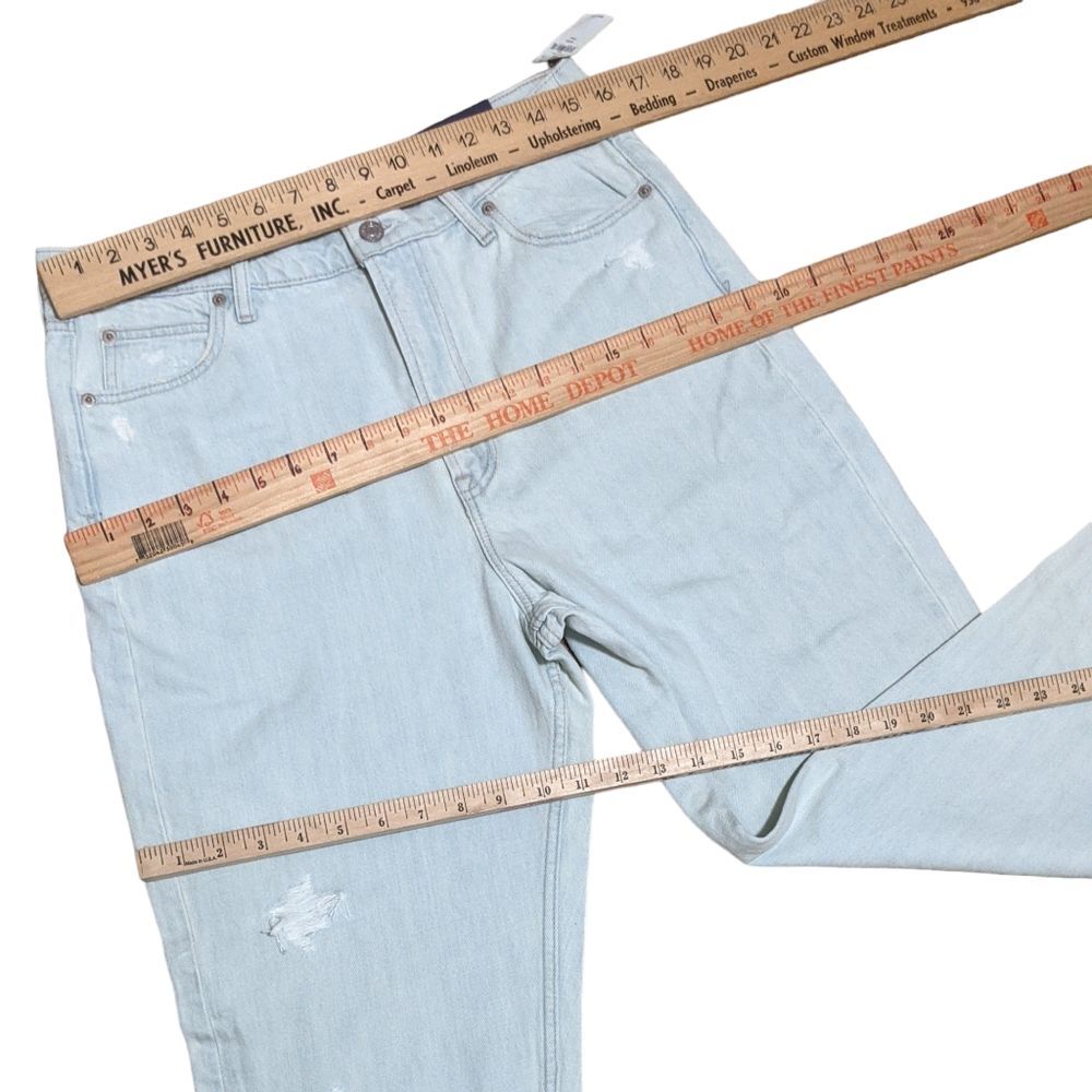 NWT GAP mom jean women's high rise tapered leg Tall destroyed light 10/30T - Picture 5 of 12